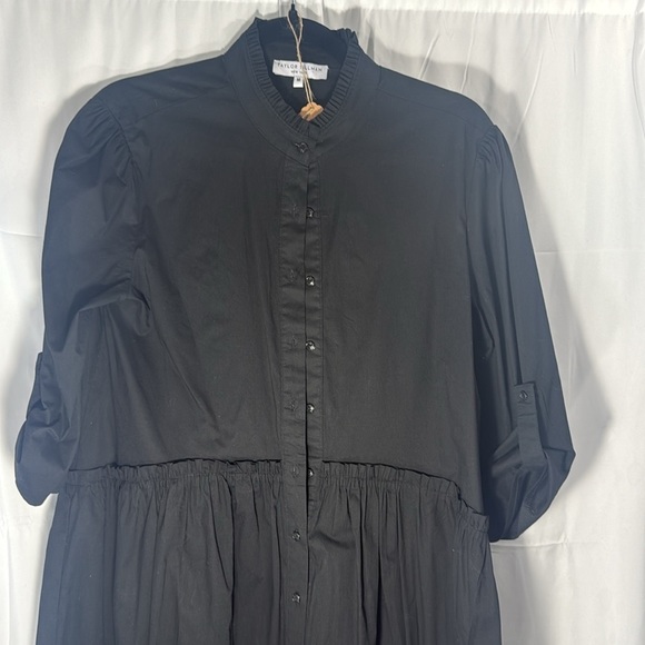 Taylor Tillman Black Dress Size Medium - Picture 13 of 13